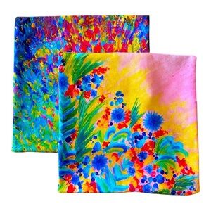 SOCIETY 6-VIBRANT ABSTRACT PILLOW COVERS-17.5x17.5 INCHES